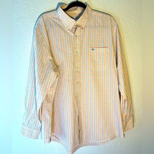 Southern Tide Mens Multi Color Cotton Plaid Classic Fit Preppy Shirt  XXL